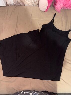 No Boundaries Black Maxi Slip Dress